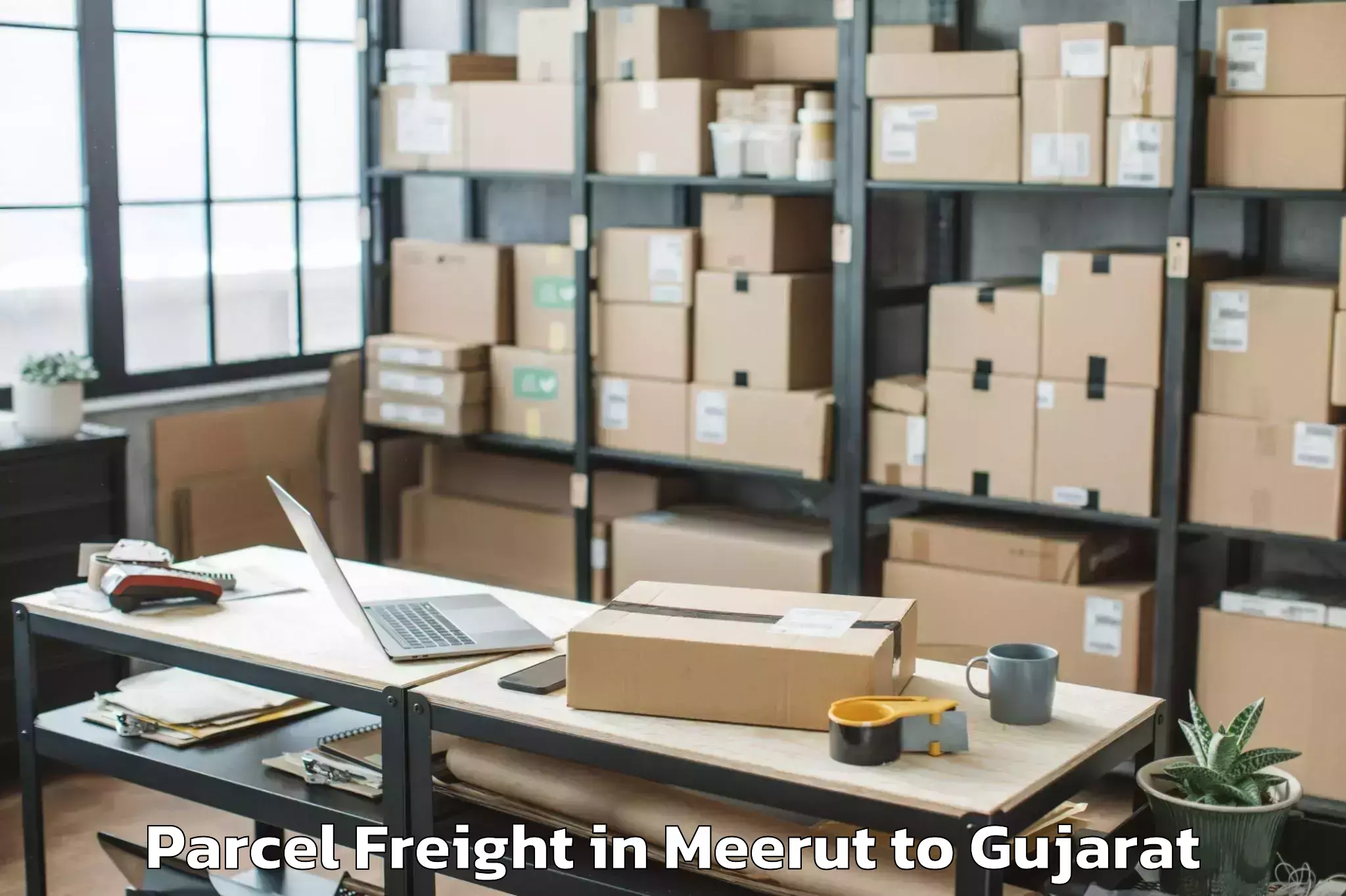 Book Meerut to Sojitra Parcel Freight